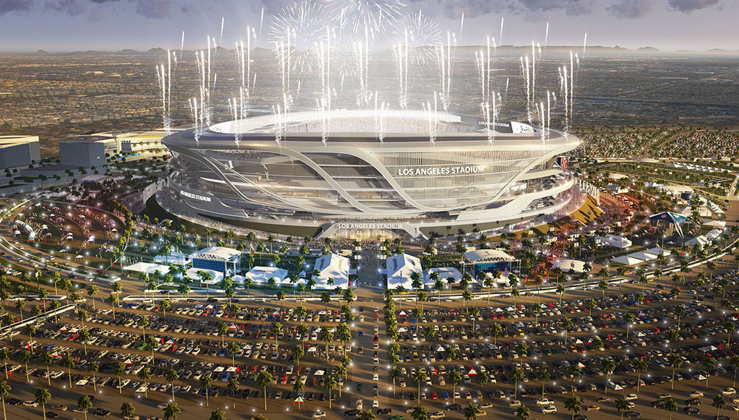 One Possible Design for the New Los Angeles Football Stadium.